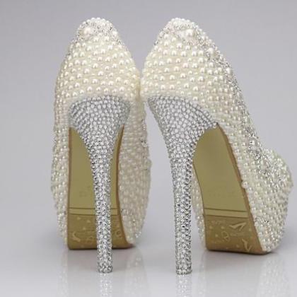 pearl prom shoes