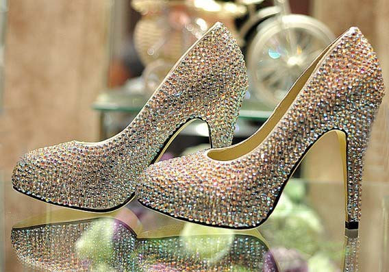 Cinderella Crystal Shoes High Heel Platform Cinderella Crystal Shoes High Heel Platform